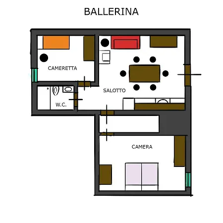 Lägenhet La Scuola Di Furio *